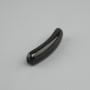 Bead insert black Agate curved link with holes 36x8, 5x5mm+