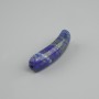 Lapis lazuli bead insert, curved link with holes 36×10×6 mm +