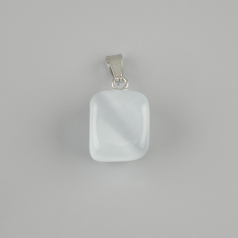 Totem Cat's Eye Pendant, block 14x11x11mm +- , length 23mm +- assorted sizes