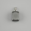 Pendant Totem Hematite bar 14x11x11mm ±, length 23mm ± assorted sizes