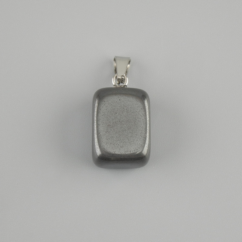 Pendant Totem Hematite bar 14x11x11mm ±, length 23mm ± assorted sizes