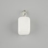 Totem pendant Mountain crystal faceted prism 14x11x11mm +-, length 23mm +-, assorted sizes