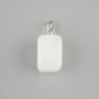Totem pendant Mountain crystal faceted prism 14x11x11mm +-, length 23mm +-, assorted sizes