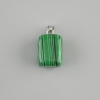 Totem pendant Malachite block 14x11x11mm ±, length 23mm ± assorted sizes