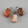 Jasper Totem Pendant jasper stone bar 16x11x11mm ±, length 24mm ± assortment of sizes