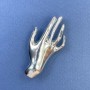 Brooch pendant Hand silver-colored metal 27x55mm+