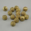 Bead insert in yellow gold color, metal color gold, diameter 8×7.5 mm, hole 1.8 mm, diameter 1.8 mm, ±, packaged 20 g (~15 pcs)