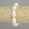 Baroque pearl bracelet, diameter 20-23x13-17mm +/-, length 18cm +/- stretch