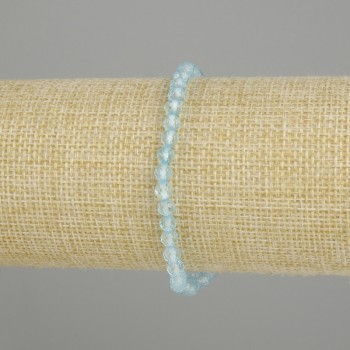 Bracelet Topaz faceted bead, diameter 4mm ±, length 18cm ± stretch