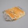 Price per 100 g! Natural stone souvenir plate Jasper "Bumblebee", diameter 89-120x75-95x10 mm ± assorted sizes