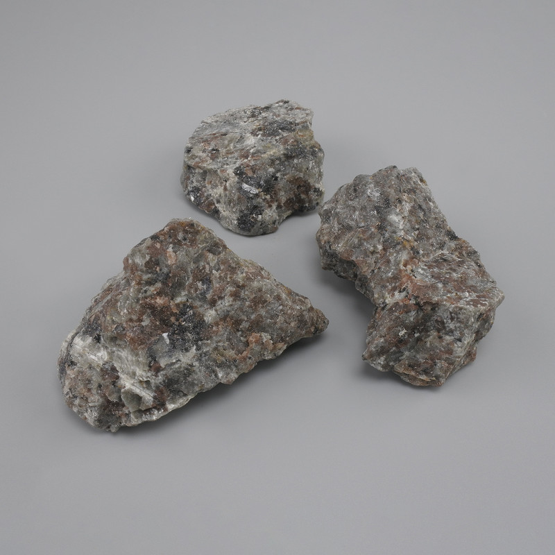 Gabbro natural unprocessed stone, diameter 58-62x46-52 mm ± (assorted sizes) (Price per 100 g)