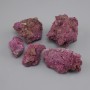 Ruby corundum natural unprocessed stone, diameter 53x47x40 mm+/- (assorted sizes) (Price per 100 g)