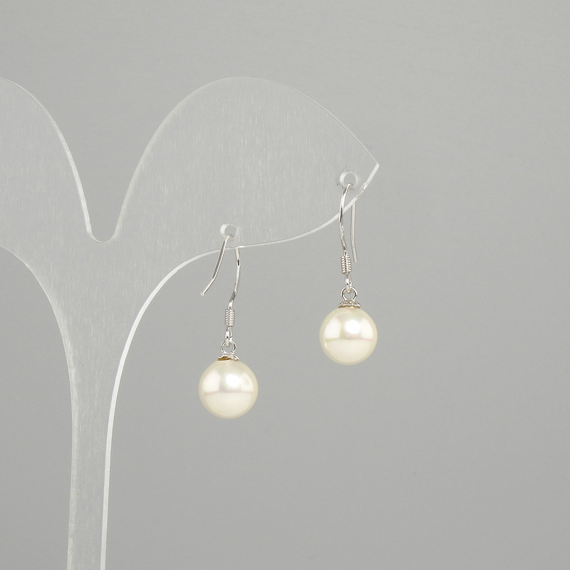 Earrings Majorca Pearls, diameter 8mm ±, length 26mm ±