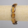 Tiger's Eye bracelet oval, diameter 18x13 mm +/-, length 18 cm +/- stretch