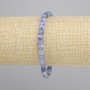 Kyanite bracelet faceted cube, diameter 5×5mm ±, length 18cm ± stretch