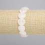 Bracelet Mountain Rock Crystal Heart, diameter 14mm+-, length 18cm+-, stretch