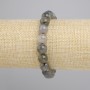 Labradorite bracelet smooth round bead, diameter 10mm ±, length 18cm ±, stretch