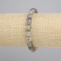Labradorite bracelet, smooth bead, diameter 8mm+- , length 18cm+- stretch