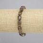 Bracelet Smoky Quartz tumbled, diameter 9-12x7, 5-8, 5mm+-, length 18cm+- stretch