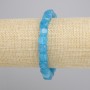 Aquamarine bracelet cube, diameter 7-8mm ±, length 18cm ± stretch