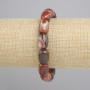 Agate barrel bracelet, diameter 14x10mm ±, length 18cm ± stretch
