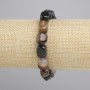 Agate bracelet bar, diameter 12x8, 5-9mm +/- , length 18cm +/- stretch