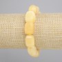 Yellow Agate bracelet, bar / rectangular piece, diameter 14-17x11-12, 5mm+-, length 18cm+/- on stretch