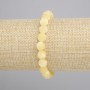 Yellow Agate bracelet multifacted, diameter 8x8mm+- , length 18cm+- stretch