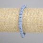 Blue Lava Bracelet Vulcanic Lava cylinder, diameter 6x6mm+-, length 18cm+- stretch