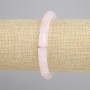 Bracelet Rose Quartz cylinder, diameter 12, 5x8mm+- , length 18cm+- stretch