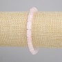 Rose quartz bracelet cylinder, diameter 10x6mm +- , length 18cm +- stretch