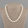 Necklace of Majorca pearls, smooth bead 10mm ±, length 45cm ± with a clasp