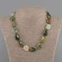 Necklace Agate oval 20x15mm +-, length 45cm +- with clasp