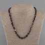 Garnet necklace faceted 8-10x5-6mm +- , length 45 cm +- with clasp