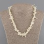 Coral necklace coral splinters needle 6-18x1-4mm+- , length 45cm+- with clasp