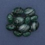 Brooch-pendant Accent Agate gold-tone metal 50x46mm+