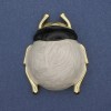 Brooch-pendant Beetle enamel golden metal 55×43mm+