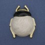 Brooch-pendant Beetle enamel golden metal 55×43mm+