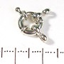 Donut Clasp for Beads and Bracelets 1-Strand Small 9mm