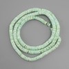 Unprocessed Scapharca shell beads Scarface rondelle, diameter 6x1, 5-3mm+- , length 61cm+- on elastic cord