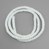 Unprocessed Scafarca shell beads (Scapharca) roundel, diameter 6x1, 5-2mm+- , length 61cm+- on fishing line