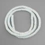 Unprocessed Scafarca shell beads (Scapharca) roundel, diameter 6x1, 5-2mm+- , length 61cm+- on fishing line