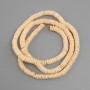 Unprocessed Scapharca shell beads Scarpharca rondelle, size 6x1, 5-2mm+-, length 60cm+- on elastic string