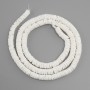 Unprocessed Scapharca shell beads Scapharca rondelle, diameter 7x1, 5-2mm+-, length 61cm+/- on a string