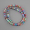 Shell beads Scapharca rondelle, diameter 6×1-2mm±, length 38cm± on a string
