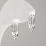 Earring hooks for earrings silver-toned metal 18x3 mm +- pair