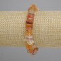Bracelet Carnelian Chip, diameter 8-13x2-4mm +/-, length 18 cm +/- stretch
