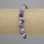 Sodalite bracelet (artificial) tumbled chips, diameter 7-10x2-6 mm +/-, length 18 cm +/- stretch