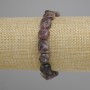 Tourmaline bracelet, tumbled, diameter 10-14x10-11mm +/-, length 18cm +/- stretch