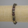 Jasper bracelet Dragon blood tumbled, diameter 6-8, 5x7-7, 5mm+- , length 18cm +- stretch